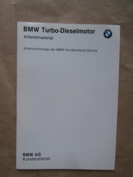 BMW 524td E28 Turbo-Dieselmotor Vorstellung +Schaltplan +524td US für Werkstätten