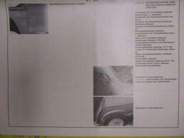 BMW Original Repararturanleitung 525 528 E12 Blauer Ordner