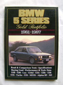 BMW 5 Series Gold Portfolio 1981-1987 Road & Comparison Tests