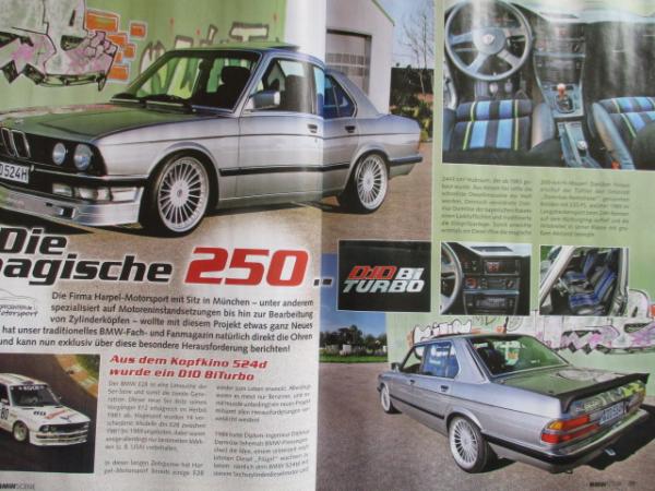 BMW Scene Live 1/2021 Alpina B01 1.8 M10 E21, BMW 524d Biturbo Umbau E28, 528i E28,2000tii Touring,