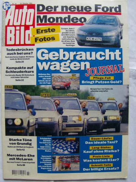 Auto Bild 43/1994 BMW 524td E28 TAXI Edition,W124,911 C4