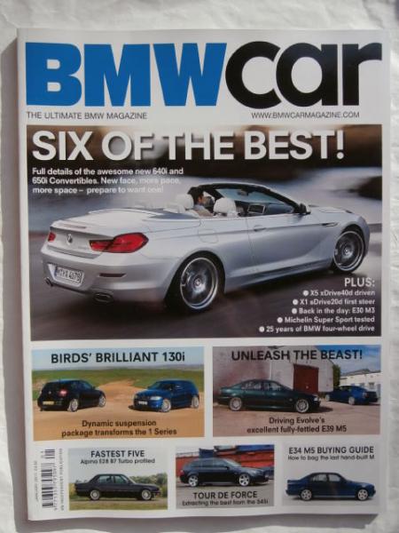 BMW car 1/2011 Alpina B7 Turbo Kat E28,545i E61,M5 E34 Buying Gu