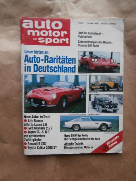 auto motor & sport 6/1982 BMW 5er Reihe E28 Reifenrat