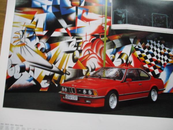 BMW Original Jahreskalender 1986 E30 +M535i E28 +524TD,M635CSI E24,M3 E30