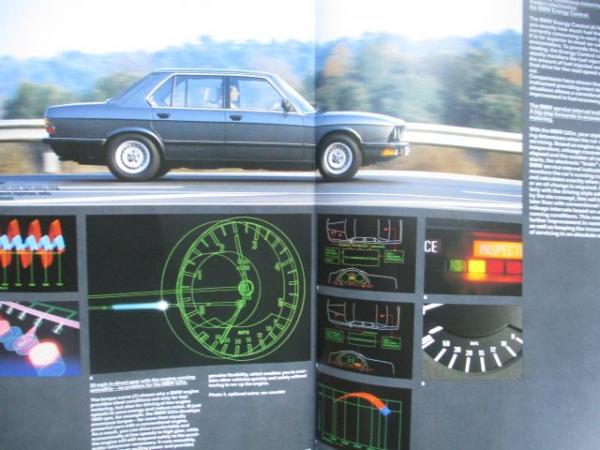 BMW 525 eta energy Brochure Rechtslenker UK Englisch März 1983