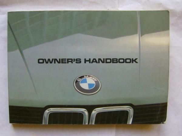 BMW Owners Handbook 518-520i-525i-528i E28 September 1981